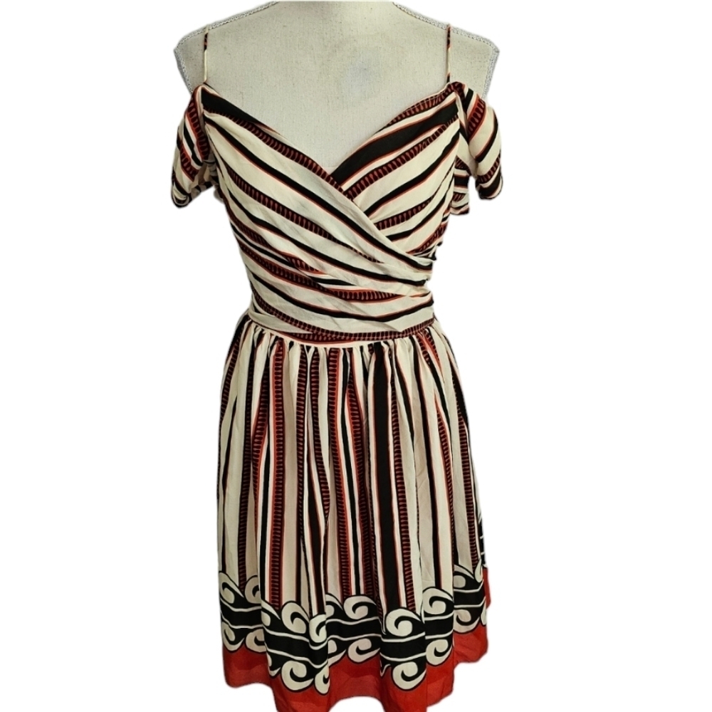 Anna Sui for Target Off-Shoulder Silk Dress - Picture 3 of 10